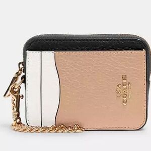 Coach                                     Zip Card Case In Colorblock C1886
